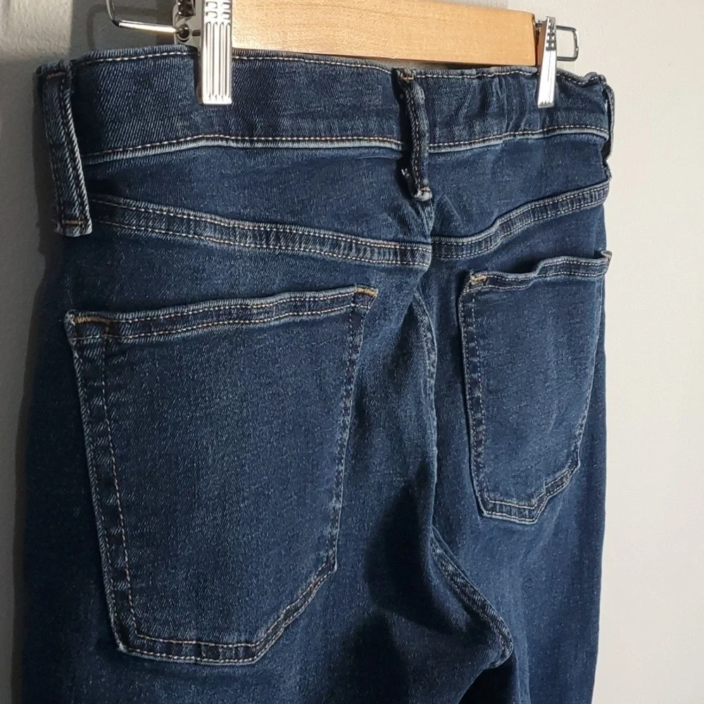 Old Navy jeans boys size 18 blue slim 360‎ stretch adjustable waist destroyed